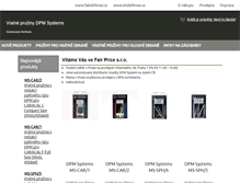 Tablet Screenshot of dpmsystems.cz